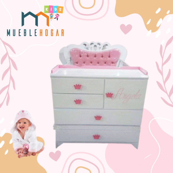 Cama cuna reyna tapizada