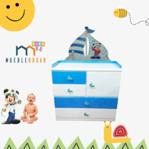 Cama cuna velero mickey marinerito